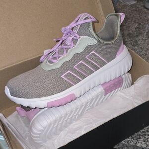 adidas Purple and Gray Athletic Sneakers